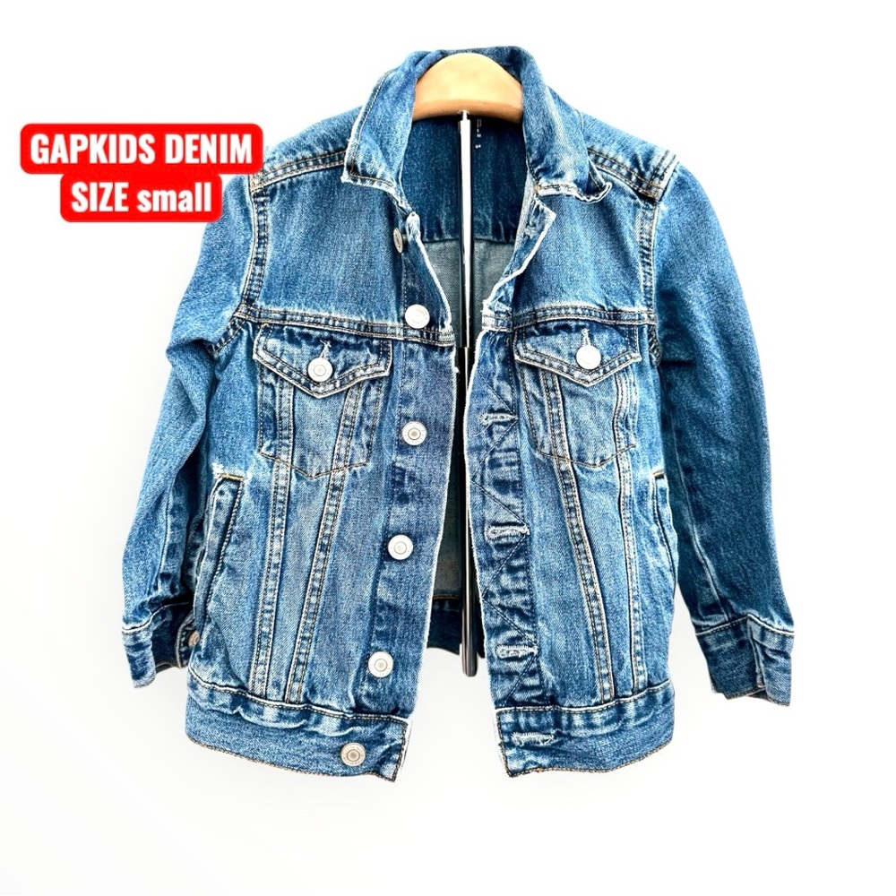GAP Kids Blue Jean Jacket size Small